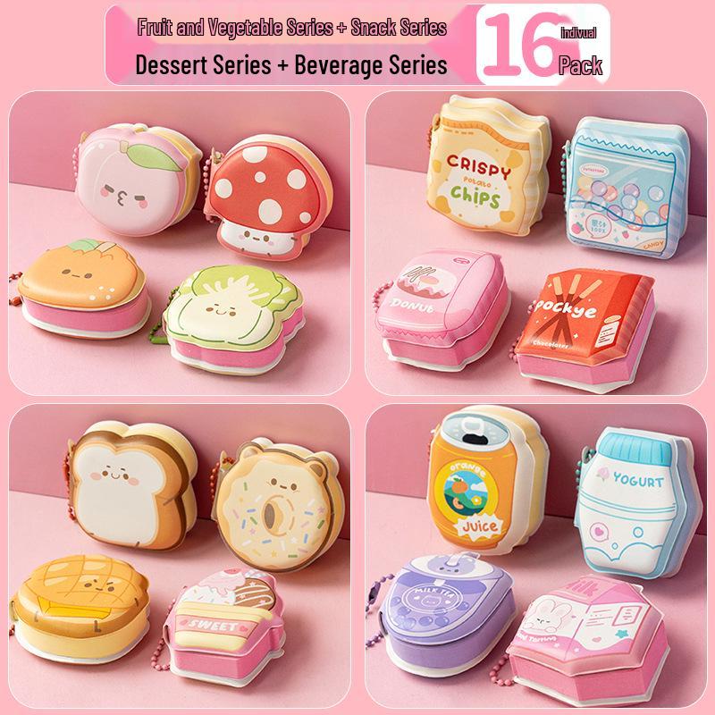 Mini Bean Decompression Sticky Notes: Cute Pocket-Size Pinch Memo Pad