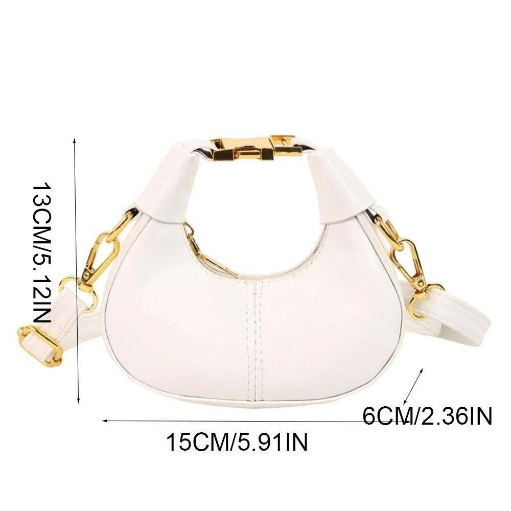 Fashion Pu Leather Shoulder Bag Comfortable Lightweight Crossbody Bag Solid Color Casual Mobile Phone Bag