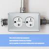 4Pcs Wall Panel Light Switches Socket Cover Standard Wall Switches Receptacle Outlet Covers Faceplates Covers Easy Use
