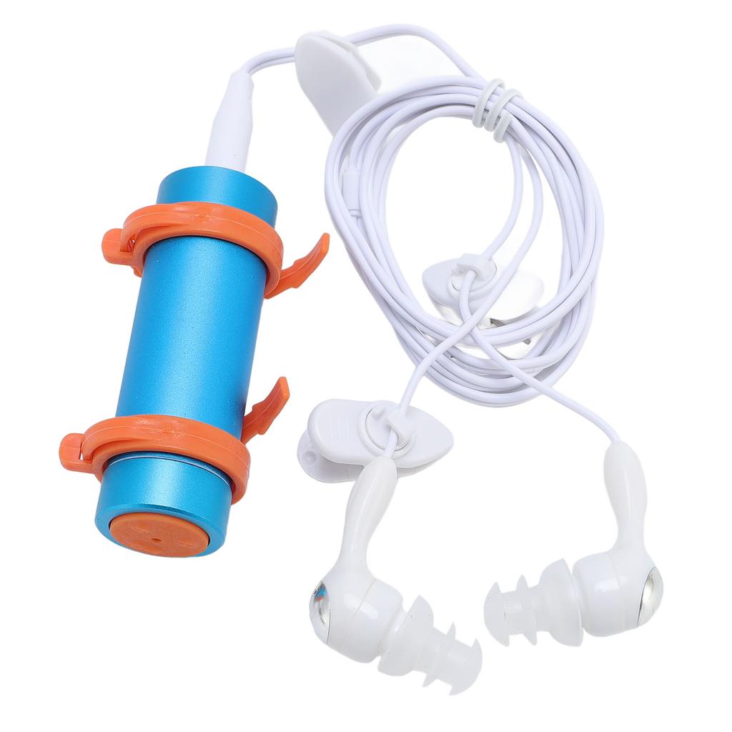 Swimming Water Proof MP3 Player 8GB Portable Aluminum Shell Music Player with Water Proof Earphones for Swimming Diving