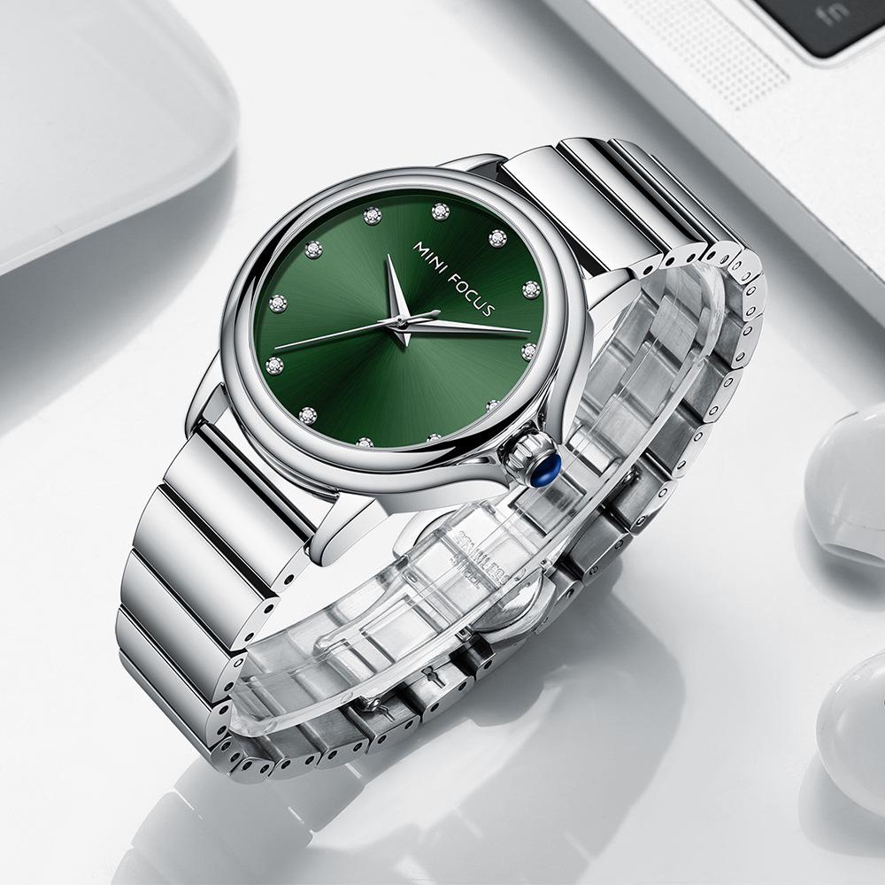 Watches Light Luxury Fashion Women's Watch Japanese Movement Waterproof Diamond Steel Band Women's Watch