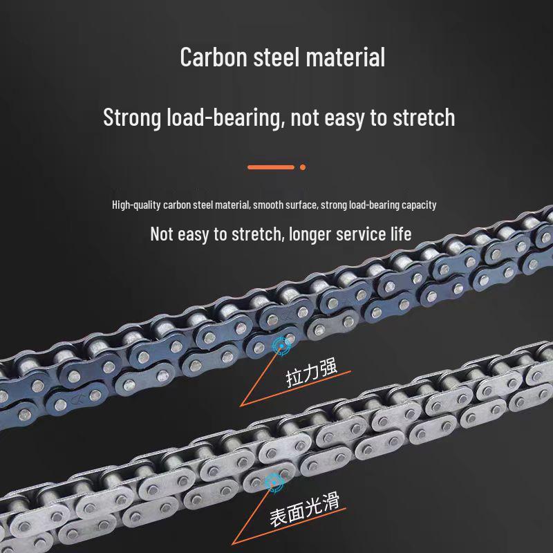 Double Row Industrial Transmission Chain with Single Row Sprocket for Large Chains