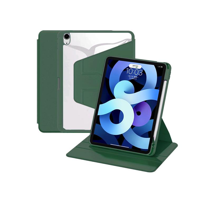 360-Degree Rotating iPad Case for 10th/11th Gen Tablets with Pen Slot