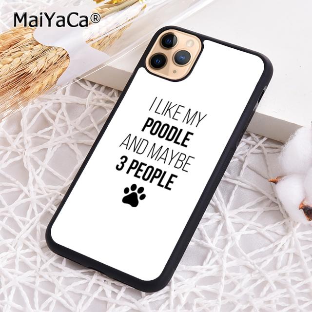 MaiYaCa Life Is Better With A Poodle Silhouette Phone Case For iPhone 17 Air 16 15 Plus 11 12 13 14 Pro Max Coque