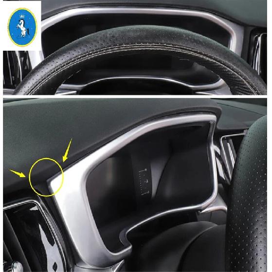 Matte / Carbon Fiber Look Car Interior Refit Dashboard trument Screen Decor Accessories Cover Trim For Volvo XC60 2018 - 2024