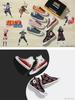 CONVERSE All Star HI Naruto Shippuden Itachi Uchiha Akatsuki Design High Cut Sneakers 24.5cm Canvas Shoes Unisex