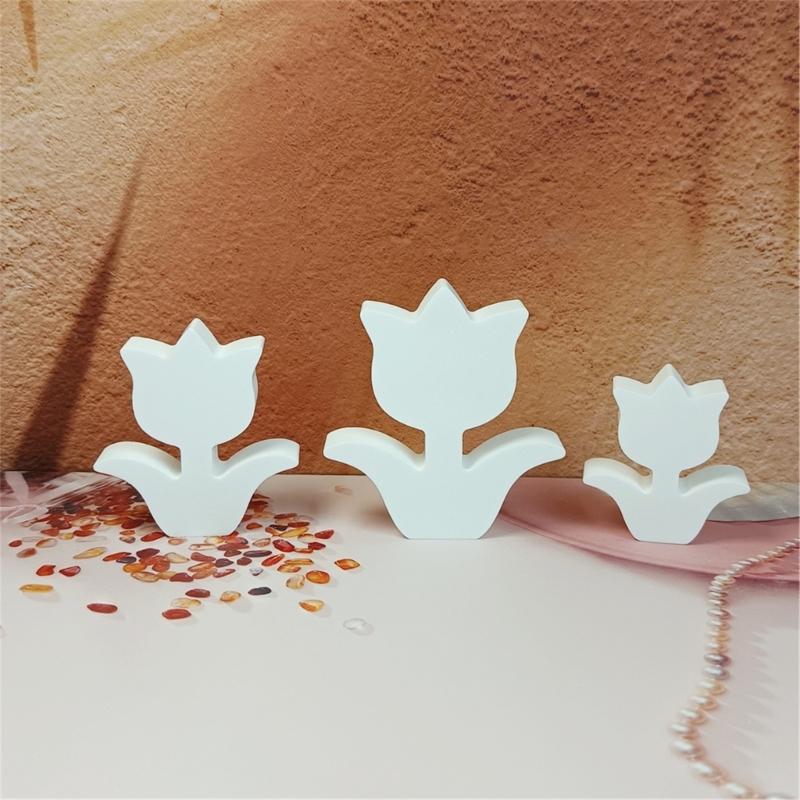 Tulips Molds Ornament Molds Silicone Mould Flowers Molds Baking Molds Concrete Molds Casting Molds for Home Decorations