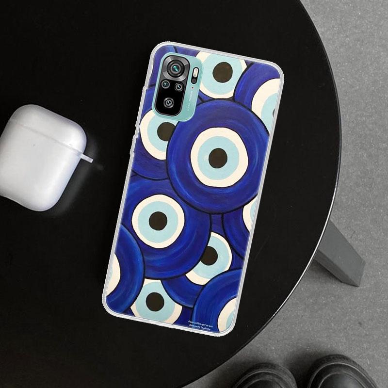 Lucky Blue Evil Eye Phone Case Cover for Xiaomi Redmi Note 15 14 13 12 11 Pro Plus 14S 12S 11S 11T 11E 10S 10 Customized Fundas