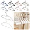 5 Pcs/Set Plastic Non-slip Clothes Hanger Thickened Wide Shoulder Household Clothes Rack Adult Size Plastic Clothes Hanger