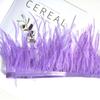 Decorative Feather Cloth Strip 10-15Cm Ostrich Hair Cloth Edge Dress Cuffs Latin Dance Skirt Diy Clothing Accessories