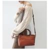 Vegetable Tanned Leather Women's Bag New Simple All-matching Genuine Handbag Commuting Tote Single Shoulder Diagonal