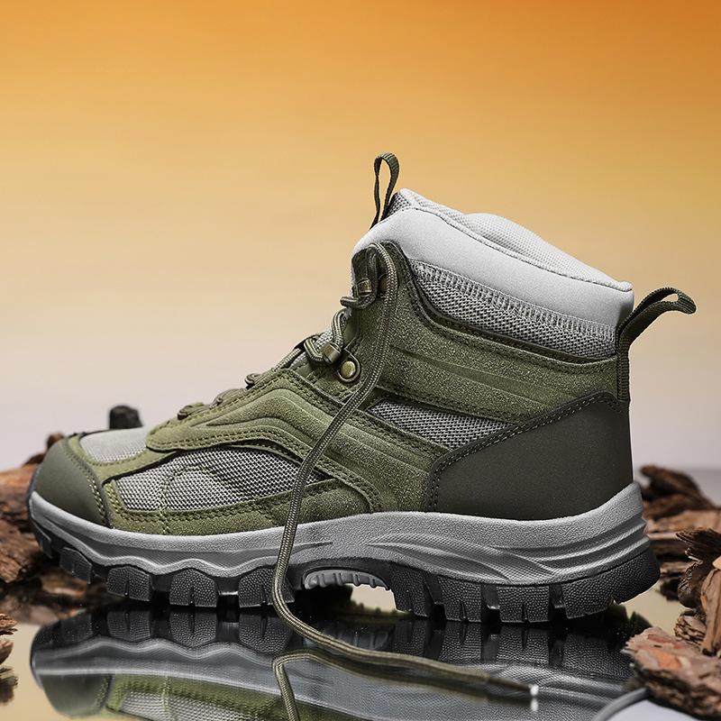 New high-top hiking shoes autumn and winter wear-resistant outdoor hiking mountain climbing casual sports shoes