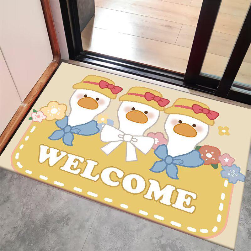 Cartoon Anti-Slip Entrance Mat for Bedroom, Bathroom, and Toilet