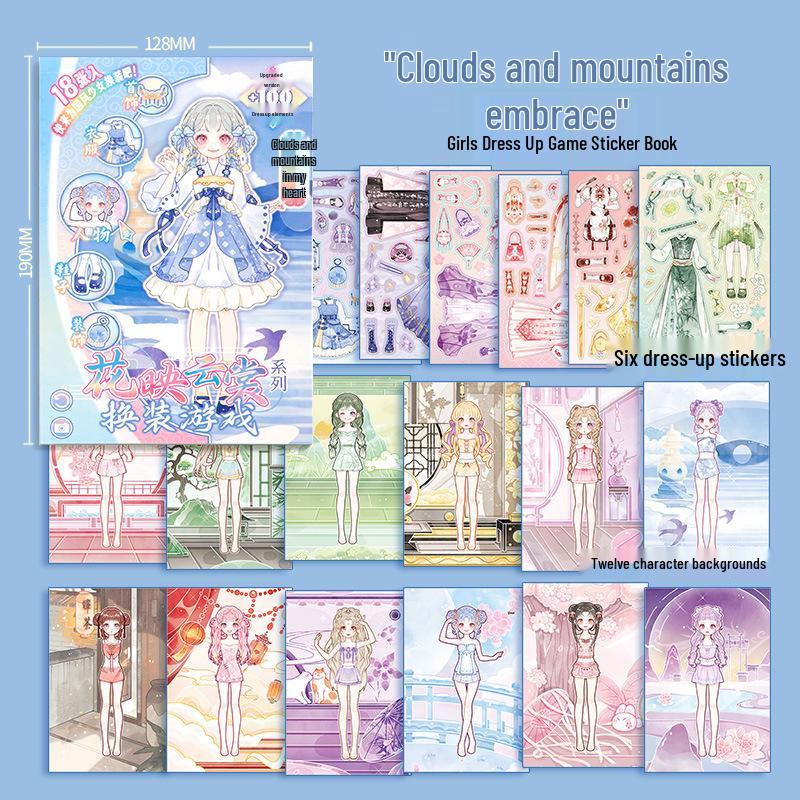 Princess Dress-Up Sticker Book: Educational Toy for Girls Ages 3-6