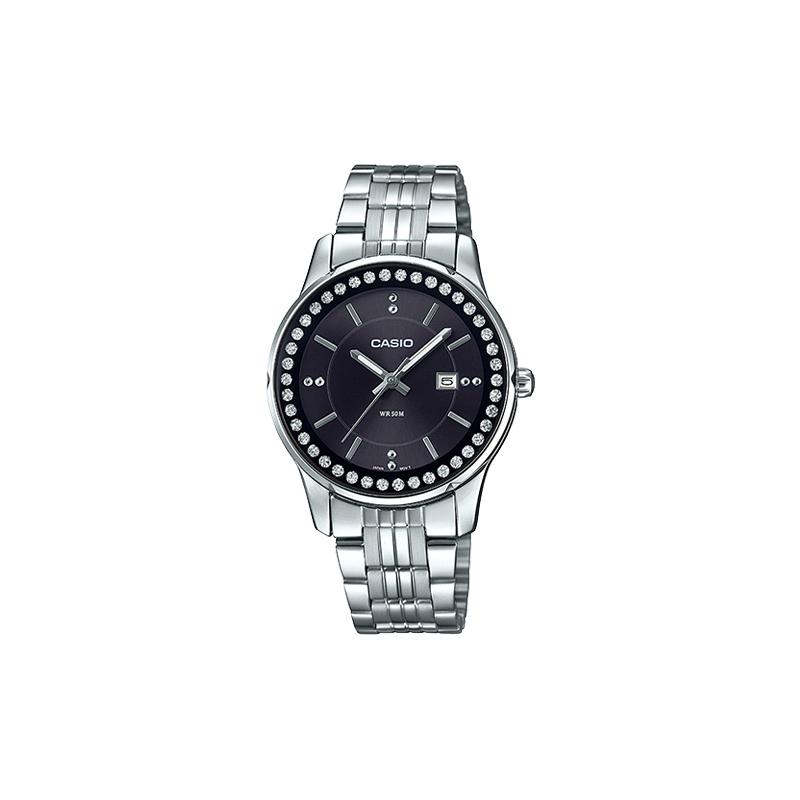 

Casio CASIOSTANDARD series STANDARD series diamond-set hands quartz movement Japanese and Korean watches women s watches black dial LTP-1358D-1A чёрный