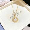 Exquisite High-End Korean Pearl & Hollow Flower Necklace for Women