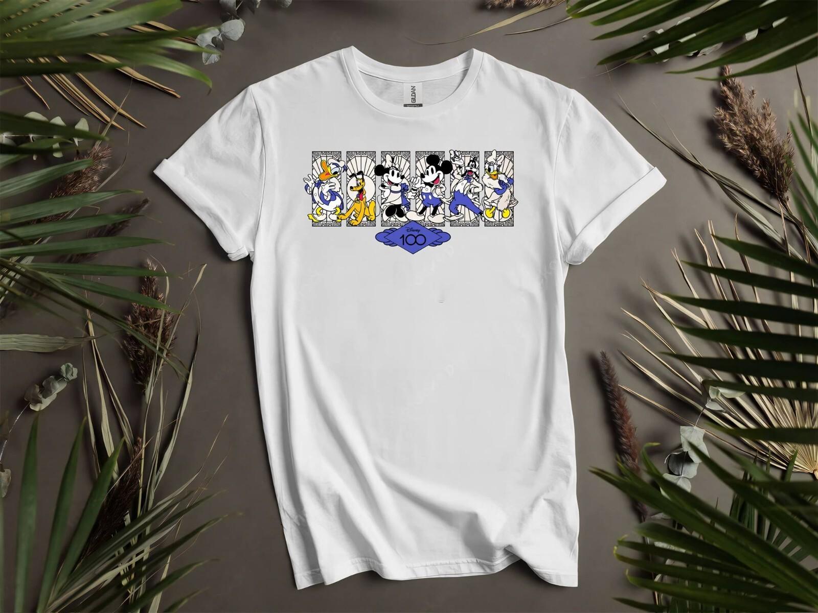 Mickey Mouse  Friends Disney 100 T-shirt T shirt Men Women Unisex Tshirt K556 XXXL