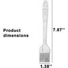 Heat Resistant Food Grade Silicone Pastry Basting Brush For Cooking,bbq,meat,desserts.kitchen Brush For Sauce Butter Oil.stainless Steel Core Handle.b