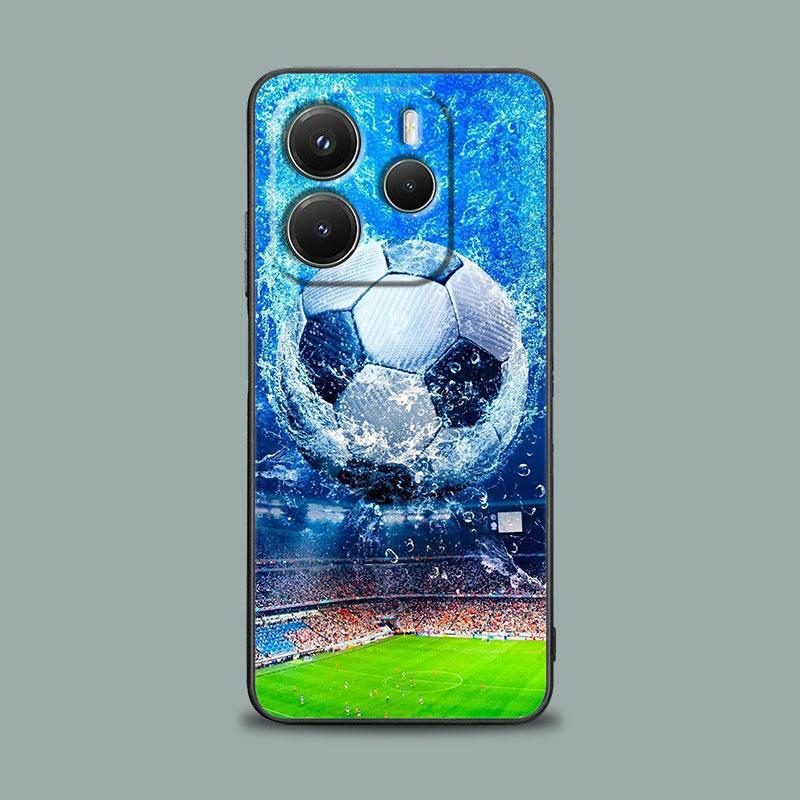 Football Field Soccer Ball Phone Case for Xiaomi Redmi 14C 12C 10C 13C 4G Redmi Note 14 13 12 11 10 Pro Plus 5G 12S 11S 9S Cover