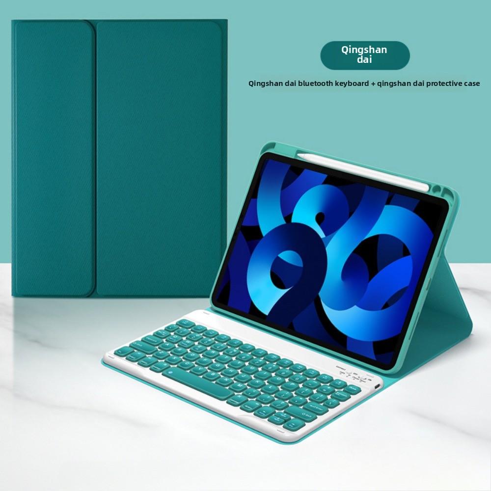 

Шкіряний чохол-клавіатура для iPad 9-го 10.2 з Bluetooth-клавіатурою М яка силіконова накладка для Air 5 Pro 11 з тримачем для олівця iPad 9.7(2017/2018)