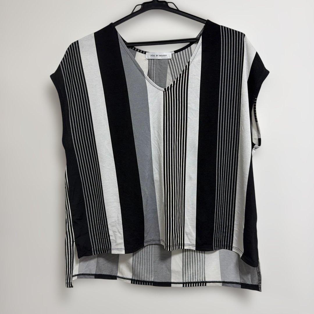 AZUL by moussy short sleeve shirt wide pants setup