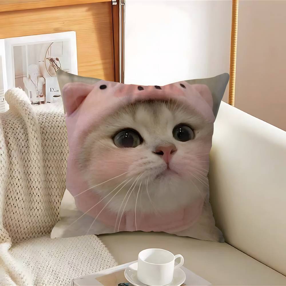 Funny Cat Pillow Cover For Bedroom Room And Living Room Sofa Decorative Cushion Cover