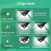 Outdoor Waterproof Solar Wall Lamp 100LED Wide Angle Human Body Sensor Lights