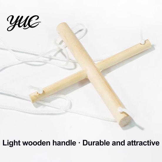 Classic Storytelling Puppet Wooden Clown Marionette Toy, Vintage Pull String with Movable Interactive Limbs, Handcrafted Theatre Toy for Kids