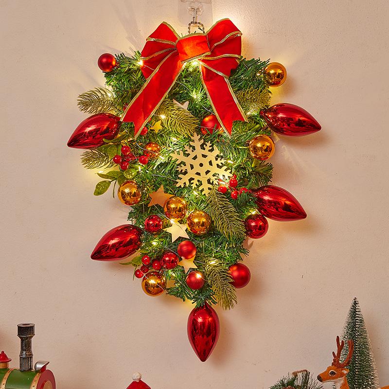 Christmas Door Wreath & Holiday Ornament for Festive Decor