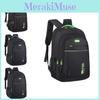 Striped Neutral Contrasting Oxford Cloth Bag Large Capacity Travel Backpack