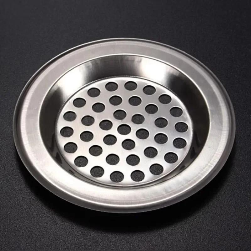 5 Pcs Circular Pool Steel Mesh Sink Strainer Kitchen Trap Drain Filter Suitable for Kitchen Bathroom