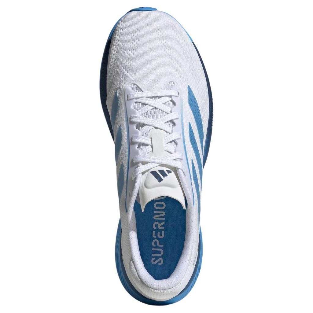 New Adidas Supernova Eterno Cushioning Wear Resistant Low Top Running Shoes Men's White Blue IH0436