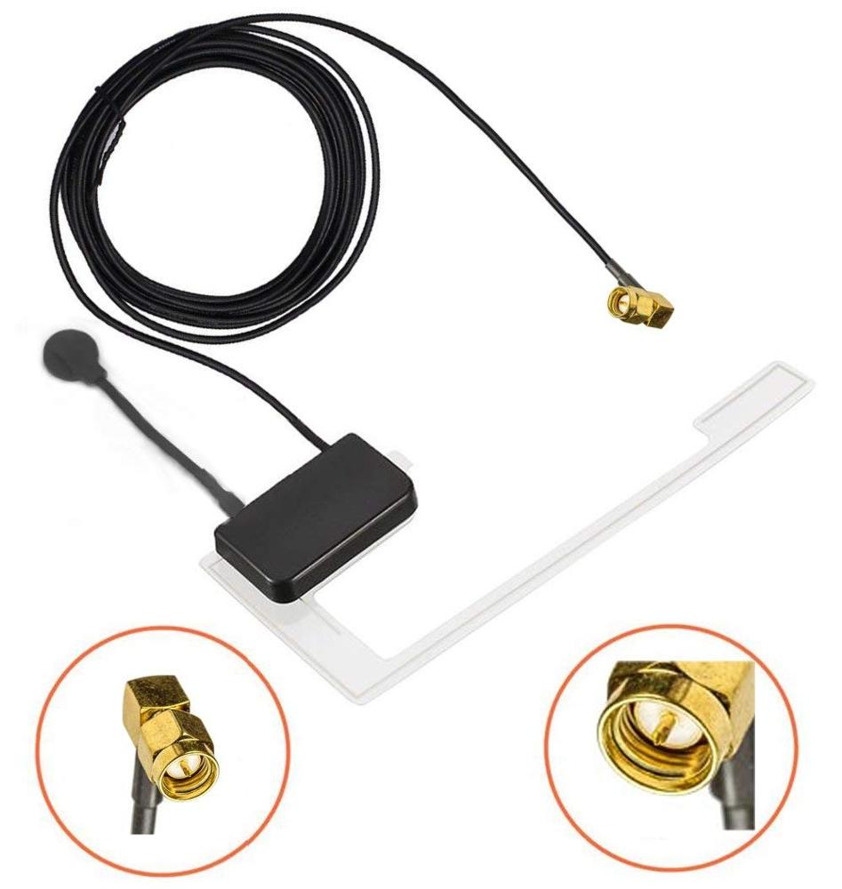 Interior DAB Aerial Car Radio Active Digital Antenna SMB Connector Car Antenna