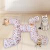 Carrot Print Cat Tunnel Multi-Shape Foldable & Easy Storage Cat Toy Tunnel for Play & Hideaway Pet Tube Self-Entertaining Play