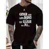 European Sizes Men's "ONE or TWO Is SMARTER Than YOU.." Funny Competition Slogan T-Shirt - Casual Crew Neck Short Sleeve Tee