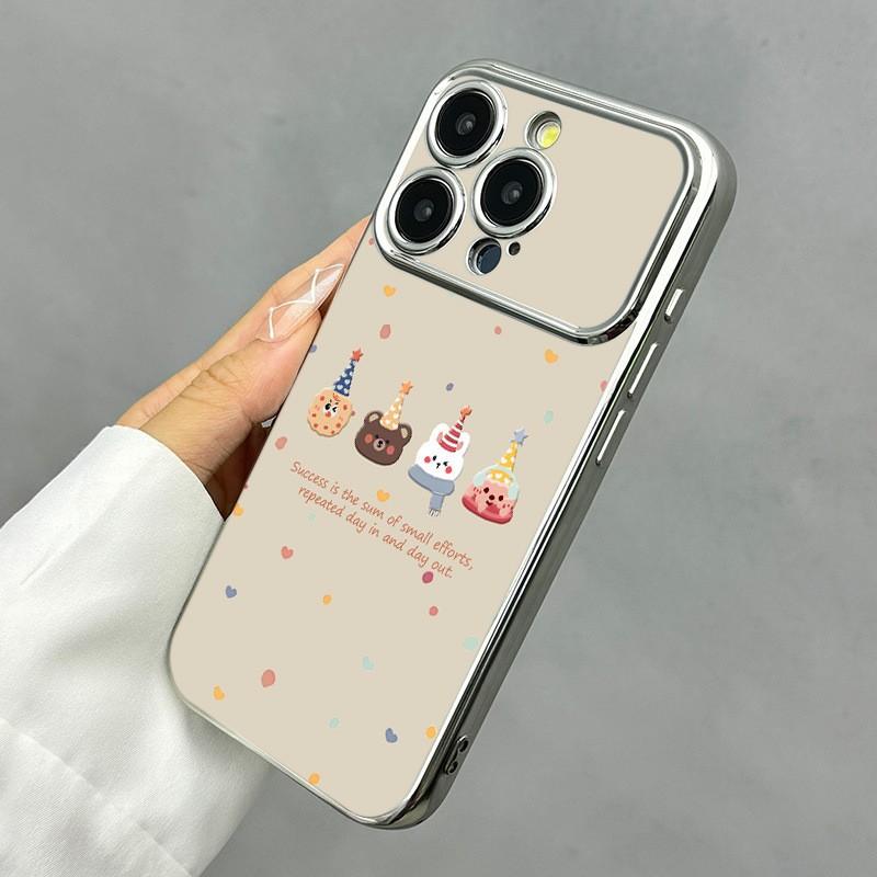 Applicable to Apple 11promax new ins mobile phone case iPhone11pro cute little animal electroplating 11/1