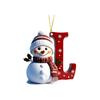 Acrylic Snowman Letter Car Hanging Ornament Christmas Car Decor
