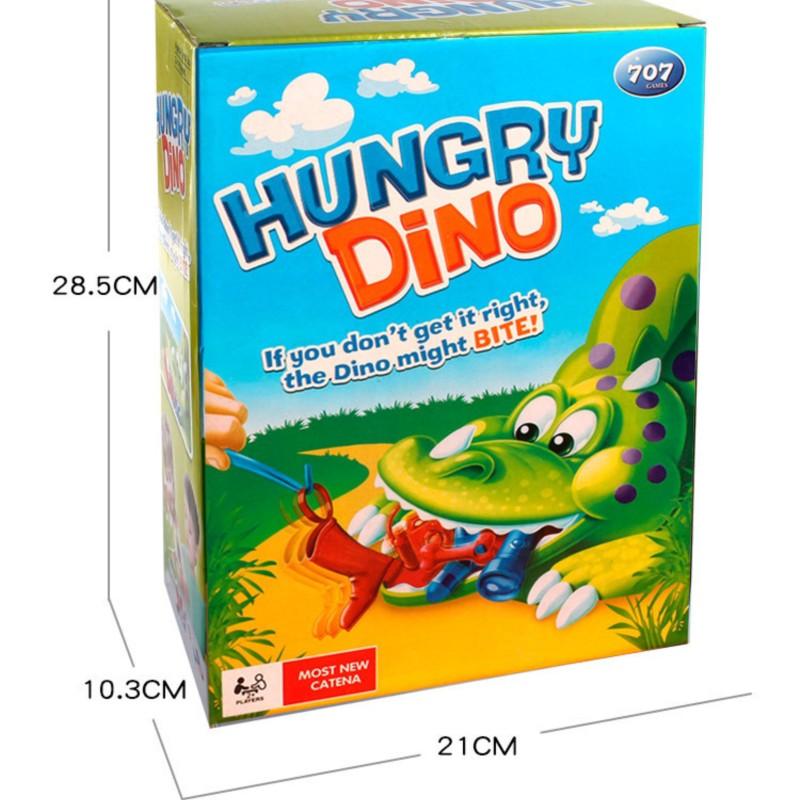 

Hungry Dinosaur Feeding Game Quick Reaction Biting Dino Toy for Kids Family Party Interactive Board Game Educational 3+ Gift