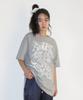 AMES-WORLDWIDE Rabbit Art Drawing Tee Gray