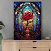 DIY Diamond Painting Charming Flowers Cross Stitch Kit Mosaic Art Diamond Painting Full Circle Diamond Home Decoration