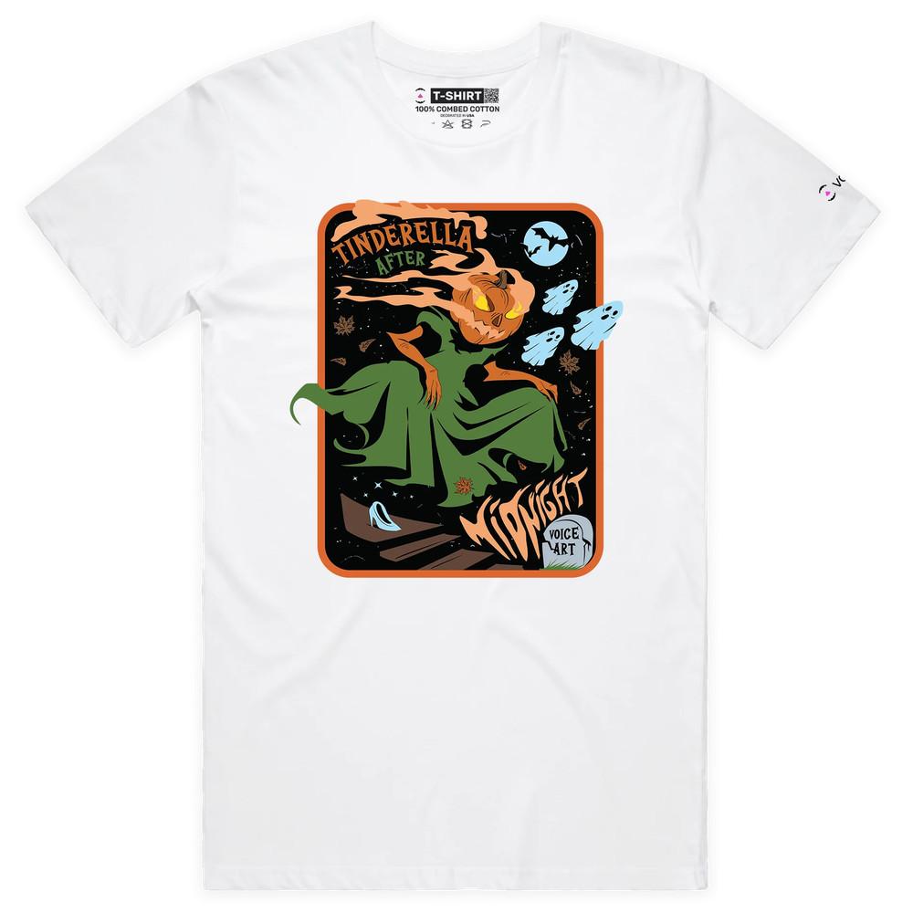 VOICEART Зомби Ти Золушка Тыква Смешная Хэллоуинская Футболка с Премиальной Графикой S