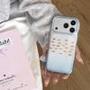 Korean Style Gold Foil Goldfish Phone Case for iPhone 14/15/16/17 Pro Max