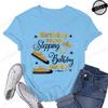 Birthday Squad Stepping with The Birthday Queen Design Womens TShirtsSquad Birthday Shirtsshort Sleeve Stepping Tee TShirts