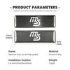 Car Metal Emblem Seat Sticker Auto Anti-kick Pad Floor Mat Badge For Mazda MX-5 CX30 RX8 MX5 BK BL 5 CR CW 6 II GH CX-7 ER