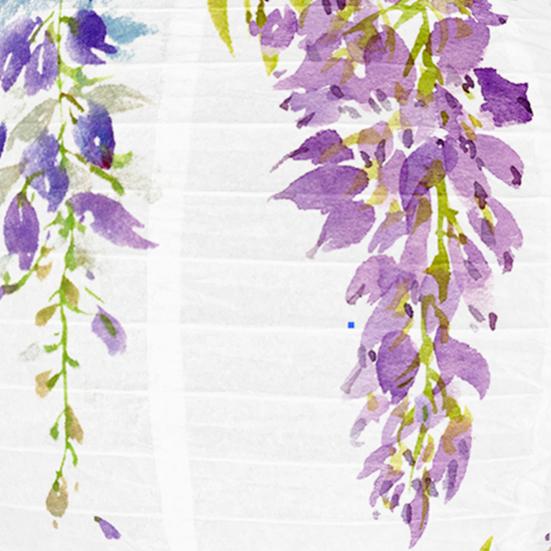 Flower Lantern Purple Wisteria Flower Hanging Decoration Floral Paper Round Lantern for Spring Tea Party Bridal Shower Birthday Decor