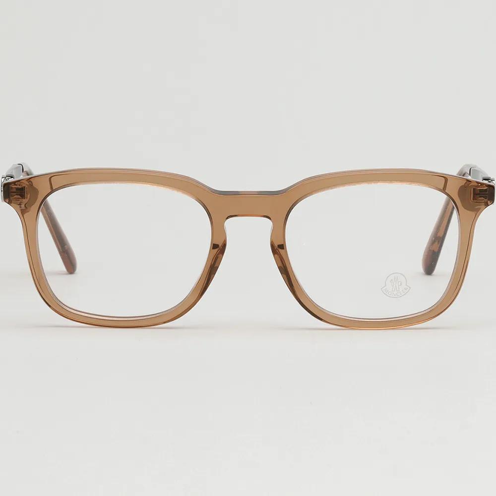 Moncler Eyeglass Frames ML5176 045 Square Fashion Clear Horn-rimmed