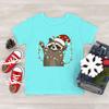3D Print Cute Raccoon T Shirt for Kids Christmas Animal Pattern T-Shirts Fashion Raccoon Lover Short Sleeve Boy Girl Tops Tees