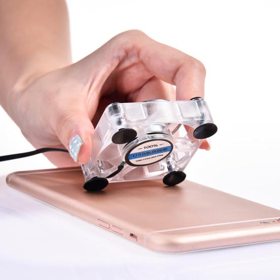 Mobile Phone Cooling Fast Speed USB Fan Portable Charging Mini Phone Fan Radiator