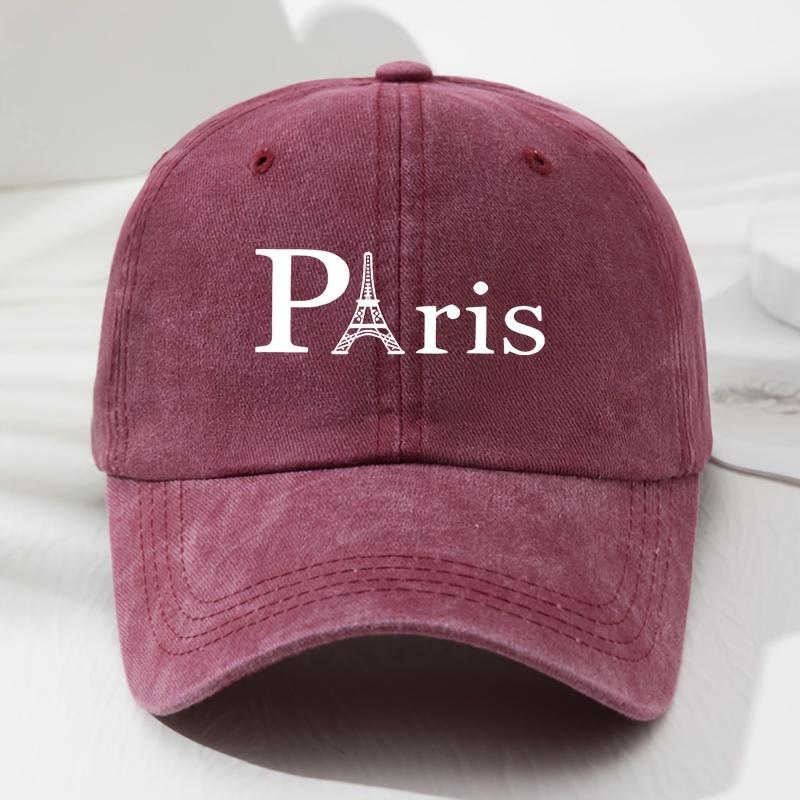 

Letter Printed Soft Top Baseball Cap Retro Men s and Women s Fashionable Outdoor Hat Adjustable кларет