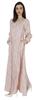 Bimba Printed Long Islamic Dress For Women  S Round Neck Muslim Prayer Robe